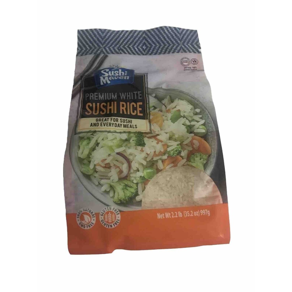 Sushi Maven Sushi Kosher Rice 2.2 Lb (35.2 Oz) 997g Gluten Free GMO Free